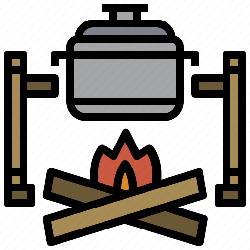 Bonfire, burn, campfire, camping, flame, hot, nature icon - Download on Iconfinder