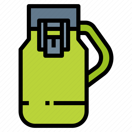Camp, camping, drink, flask, kettle, thermo, travel icon - Download on Iconfinder