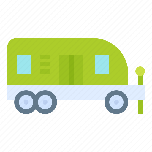 Camp, camping, caravan, holiday, trailer, transport, travel icon - Download on Iconfinder