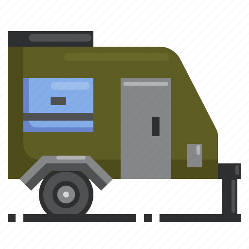 Camping, car, caraven, park, view icon - Download on Iconfinder