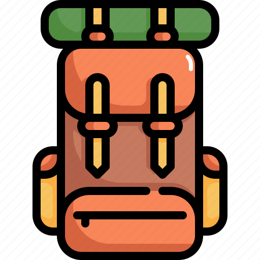 Outdoor, backpack, bag, camping, camp, travel, holiday icon - Download on Iconfinder