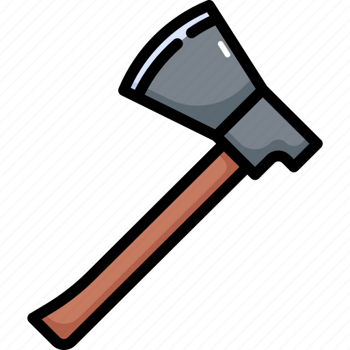 Construction, equipment, axe, camping, holiday, tool, camp icon - Download on Iconfinder