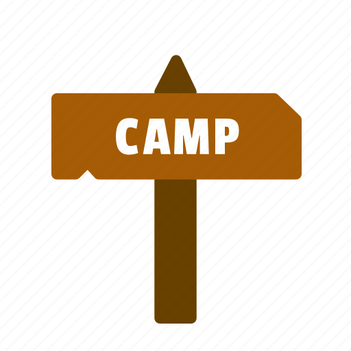 Sign, camp, arrow, camping, pointer, direction, arrows icon - Download on Iconfinder