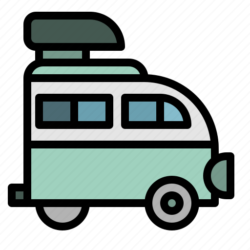 Campervan, van, recreationalvehicle, camping, trailer icon - Download on Iconfinder