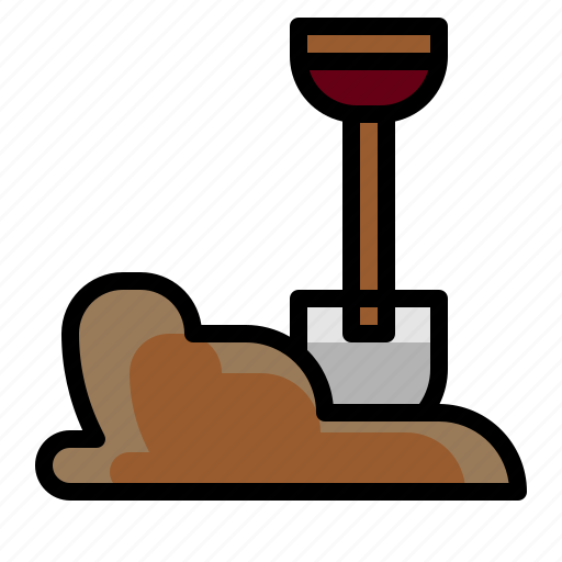 Dig, ground, soil, shovel, dirt icon - Download on Iconfinder