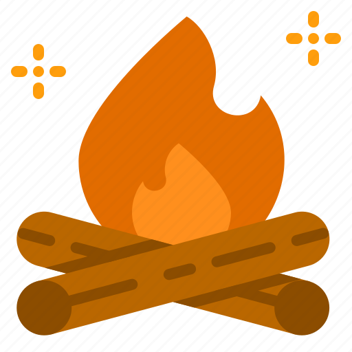 Campfire, camping, cooking, flame, hot, burn, holidays icon - Download on Iconfinder