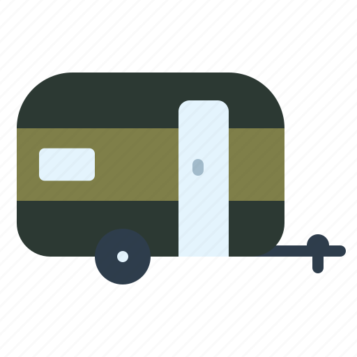 Caravan, camping, travel, transportation, trailer, van, vehicle icon - Download on Iconfinder