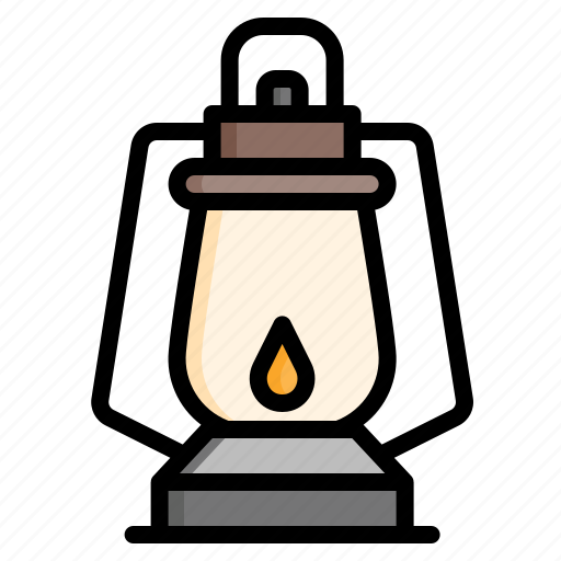 Lamp, camping, gas, lantern, light, camp, candle icon - Download on Iconfinder
