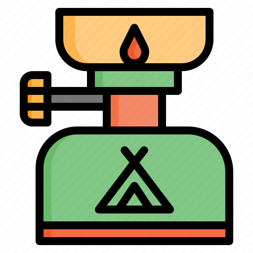 Gas, camping, cooking, fire, outdoor, stove, camp icon - Download on Iconfinder