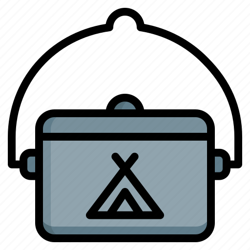 Camping, cooking, kitchen, outdoor, pot, camp, cook icon - Download on Iconfinder