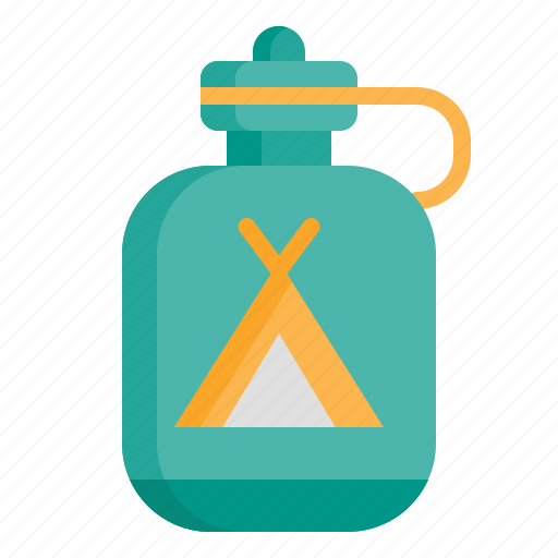 Adventure, bidon, bottle, camp, camping, outdoor, water icon - Download on Iconfinder
