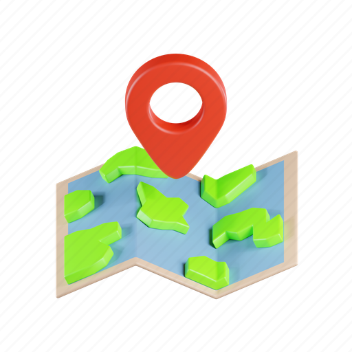 Pin, location, gps, direction, position, map, marker 3D illustration - Download on Iconfinder