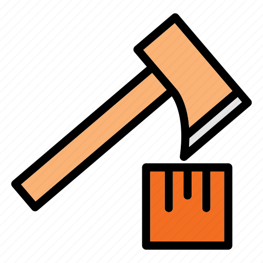 Axe, tool, hatchet, weapon, equipment, wood, cutting icon - Download on Iconfinder