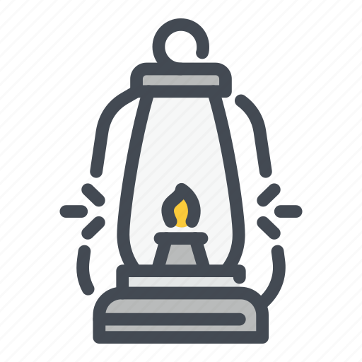Camp, fire, flame, lamp, lantern, light, oil icon - Download on Iconfinder