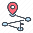 direction, location, navigation, pin, pointer, track, way