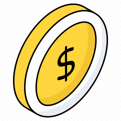 Dollar coin, money, finance, cash, wealth icon - Download on Iconfinder