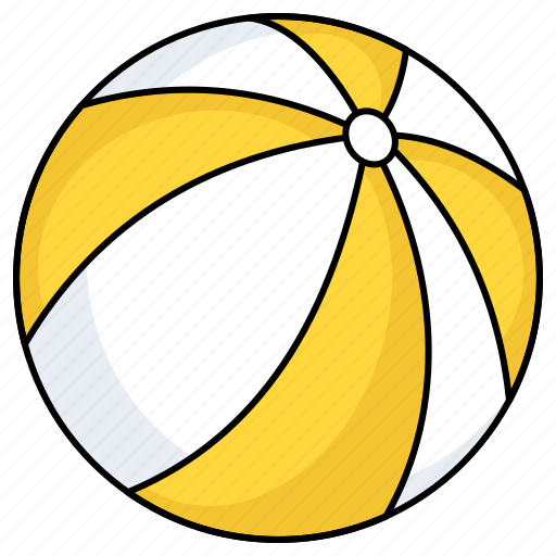 Beach ball, sports tool, sports equipment, playball, ball icon - Download on Iconfinder