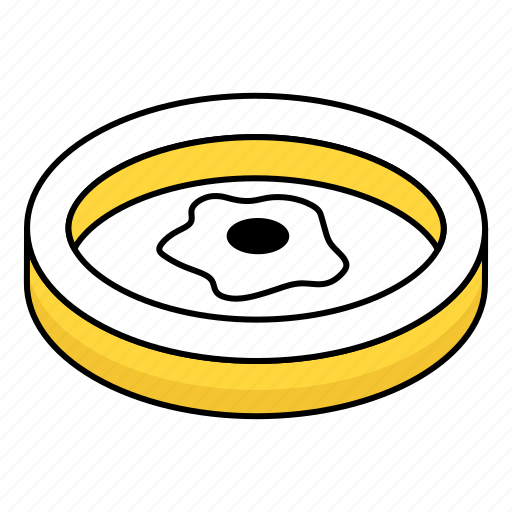 Fried egg, egg pan, breakfast, edible, meal icon - Download on Iconfinder