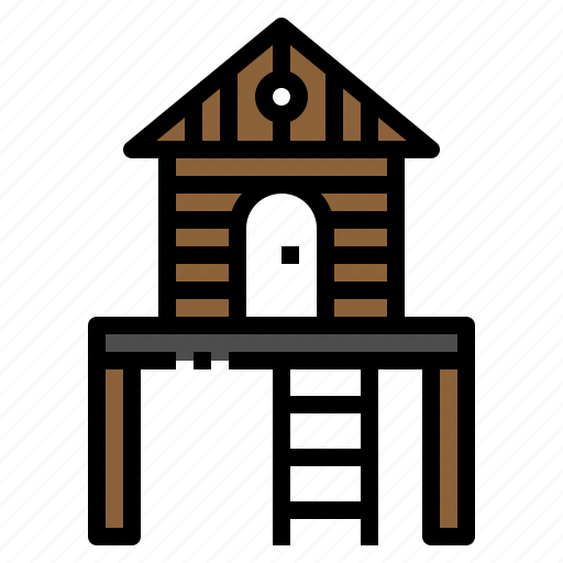Bungalow, camping, house, tavern, tree icon - Download on Iconfinder
