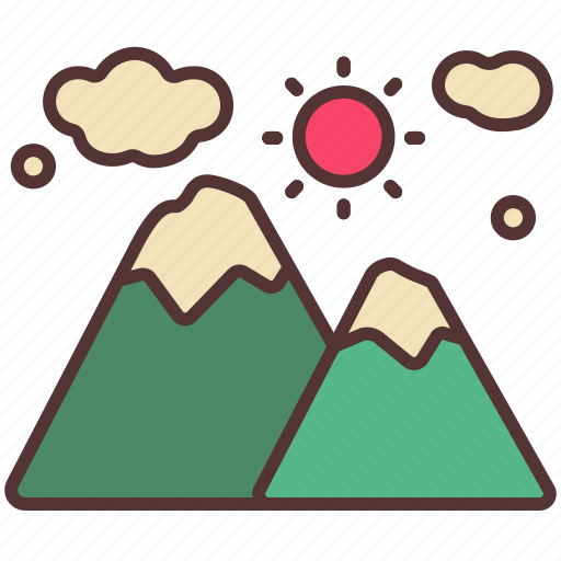 Camp, camping, forest, hill, mountain, nature, weather icon - Download on Iconfinder