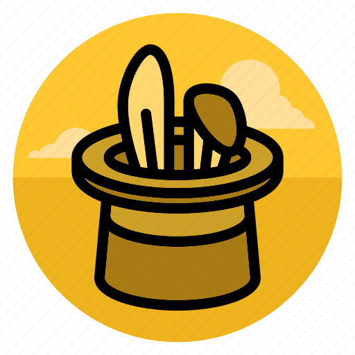 Circus, hat, magic, rabbit, trick, cap, focus icon - Download on Iconfinder