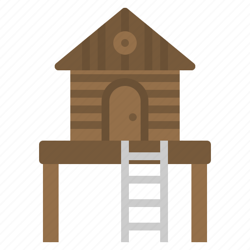 Bungalow, camping, house, tavern, tree icon - Download on Iconfinder
