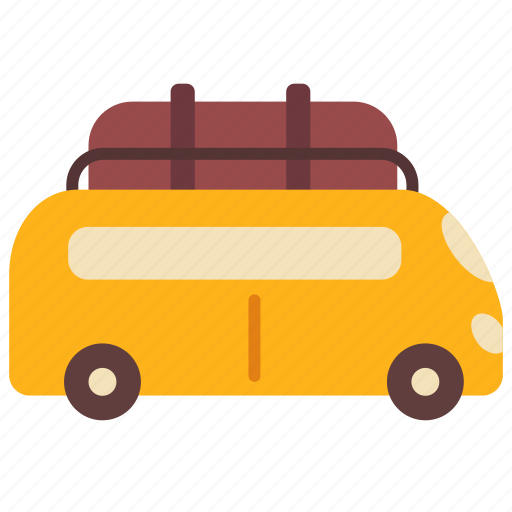 Backpacker, camping, car, relax, transport, travel, van icon - Download on Iconfinder