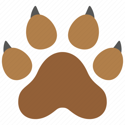 Paw, animal, dog, pet, print, claw icon - Download on Iconfinder