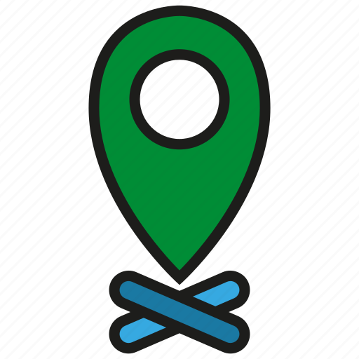 Location, gps, map, navigation, pin, destination icon - Download on Iconfinder
