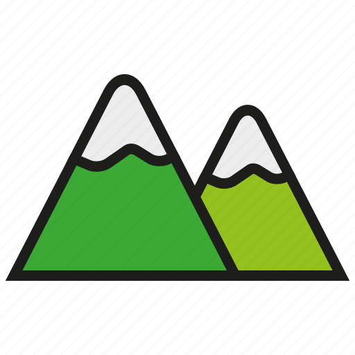 Mountain, landscape, mountains, nature, snow, winter icon - Download on Iconfinder