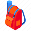 backpack, camping, bag, journey