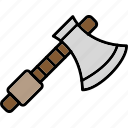 axe, camping, hatchet, tomahawk