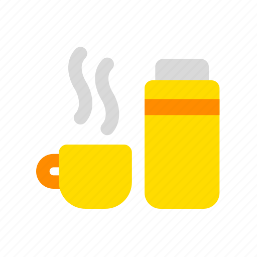 Thermos, warm, hot, drink, coffee, beverage, tea icon - Download on Iconfinder