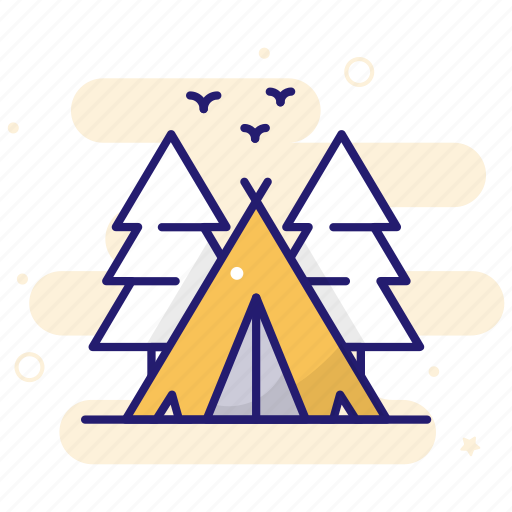 Journey, tent, camp, vacation, camping, travel icon - Download on Iconfinder