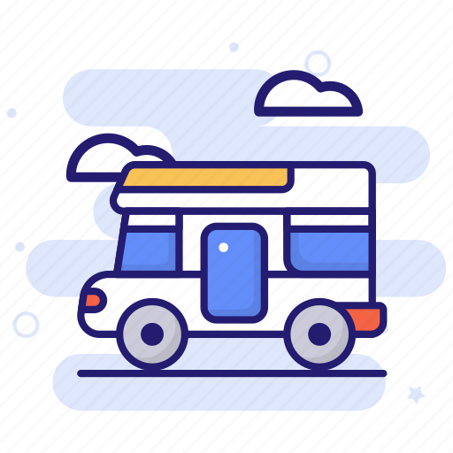 Camper, trailer, motorhome, rv, vehicle, mobile home, travel icon - Download on Iconfinder