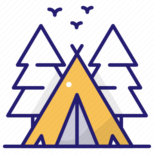 Camping, vacation, journey, travel, tent, camp icon - Download on Iconfinder