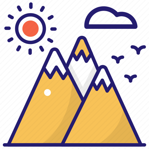 Hill, mountains, camping, mountain icon - Download on Iconfinder