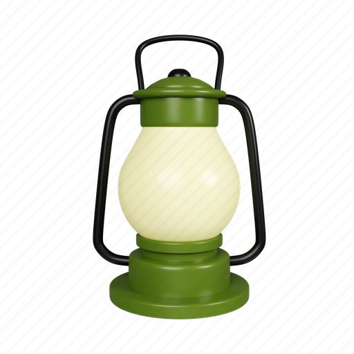 Lamp, camp, lantern, lighting, fuel, light, camping 3D illustration - Download on Iconfinder