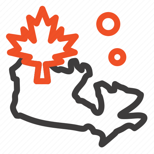 Canada, leaf, map icon - Download on Iconfinder