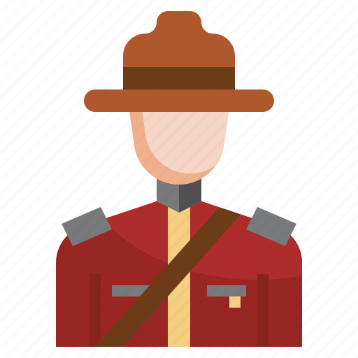 Canadian, mountie, canada, human, characters, avatar icon - Download on Iconfinder