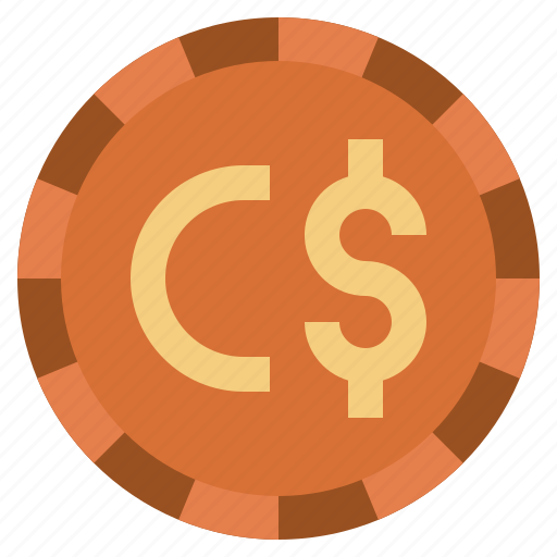 Coin, money, canadian, dollar, currency icon - Download on Iconfinder