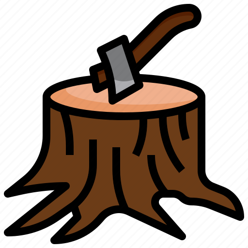 Tree, stump, botanical, garden, wood icon - Download on Iconfinder