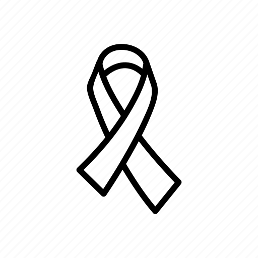 Awareness, breast, cancer, contour, ribbon, tape icon - Download on Iconfinder