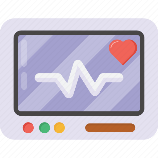 Electrocardiogram, ecg machine, ecg monitor, heart rate machine, ecg device icon - Download on Iconfinder