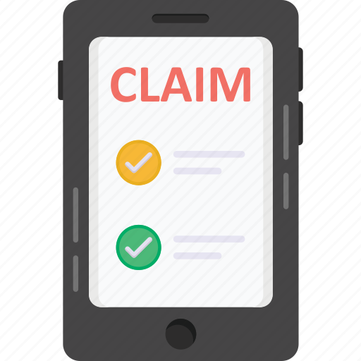 Online claim, claim application, medical claim, claim form, mobile app icon - Download on Iconfinder