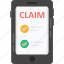 online claim, claim application, medical claim, claim form, mobile app 
