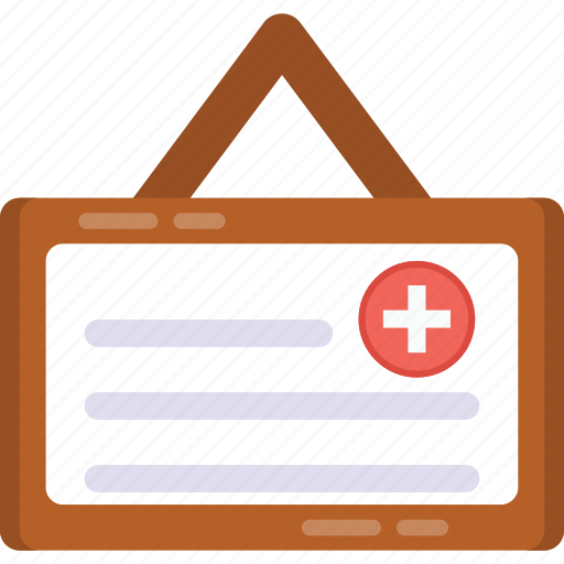 Hospital board, medical board, billboard, clinic board icon - Download on Iconfinder