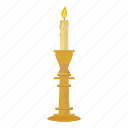 candle, candlestick, cartoon, illustration, val90, vector, web