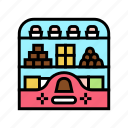 counter, candy, shop, product, building, vending