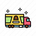 truck, transportation, candy, shop, product, building